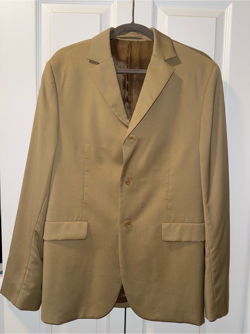 COS Men's Light Tan Single-Breasted Sport Coat